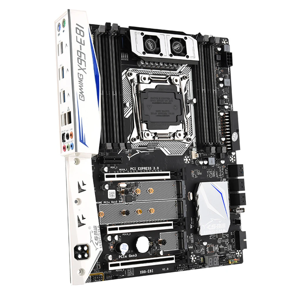 Kaufen Motherboard Set X99 E8I Motherboard USB 2,0 M.2 NVME Slot SSD Speicher Motherboard Unterstützung DDR4 LGA2011-3 V3/V4 Speicher