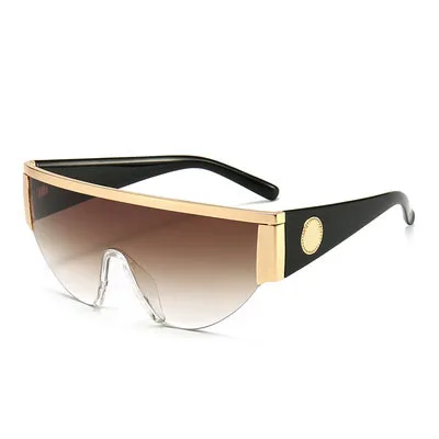 

Trendy Sunglasses For Women And Men One Piece Sunglasses Personality Cool Street Photography European And American Trends 2021