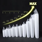 Толстые прозрачные сумки с замком на молнии пакеты для хранения пищевых продуктов пластиковые маленькие мешочки на молнии для ювелирных изделий толщина 0,12 мм