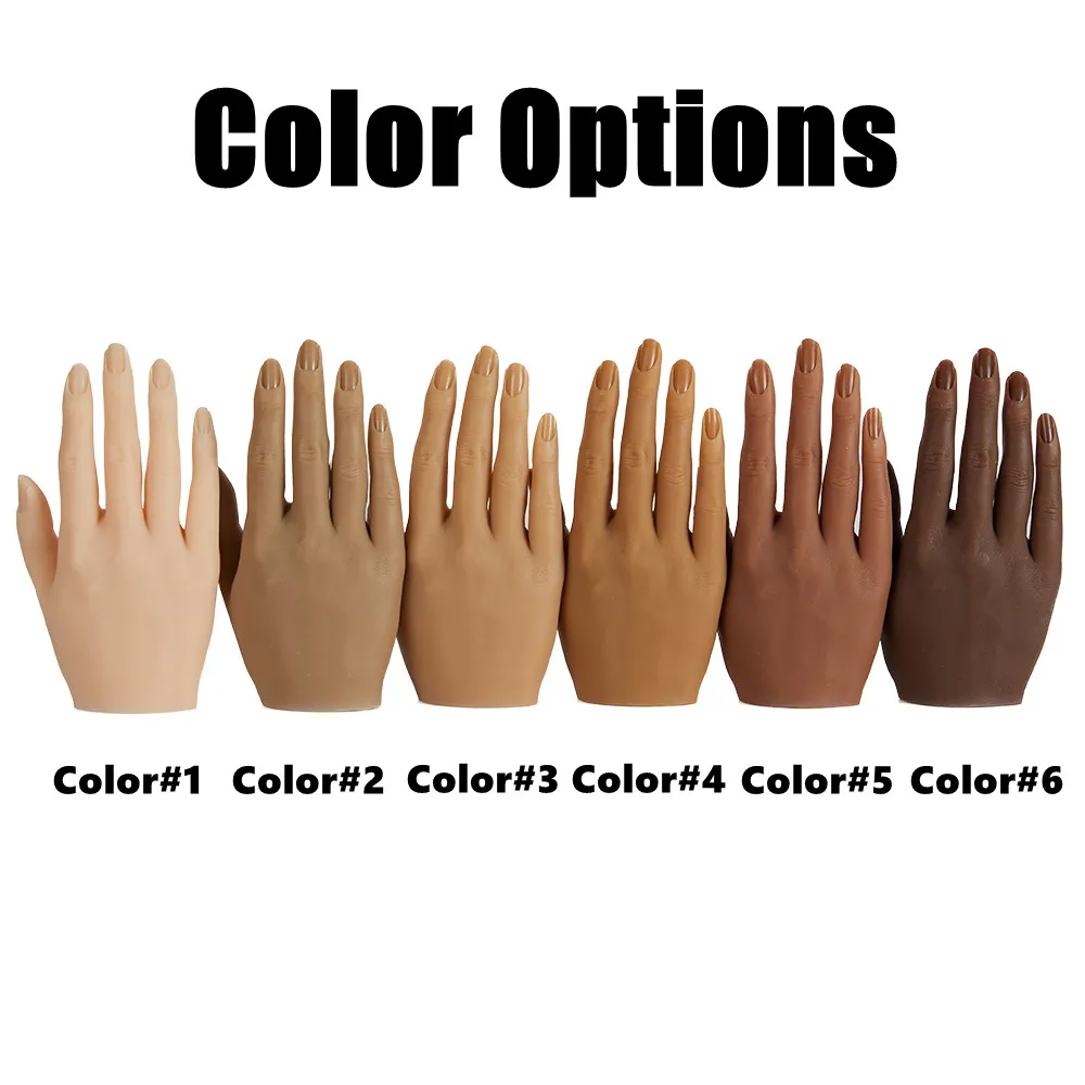 KnowU практики нейл арта ручной силиконовая модель шарнирные пальцы