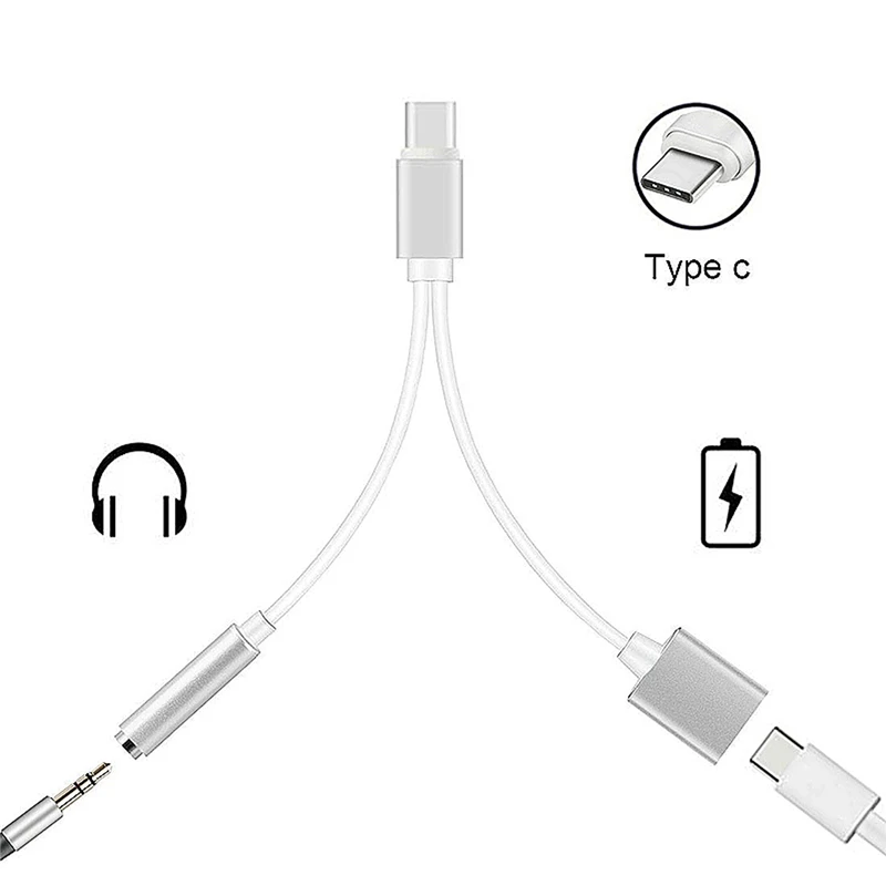 USB кабель для зарядки многофункциональный адаптер наушников сепаратор