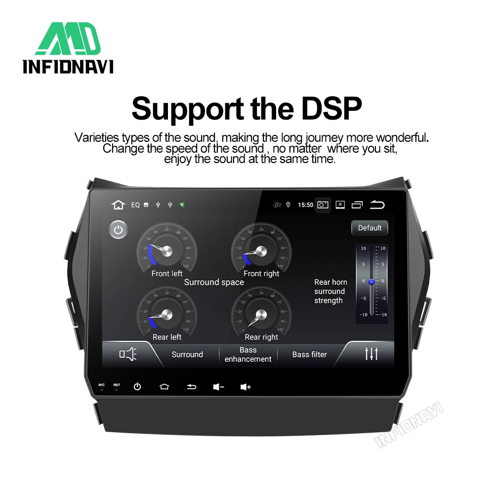 INFIDNAVI PX30 Android 9,0 автомобильный dvd 2+ 32G gps Видео Радио плеер для hyundai IX45 Santa Fe 2013// Автомобиль