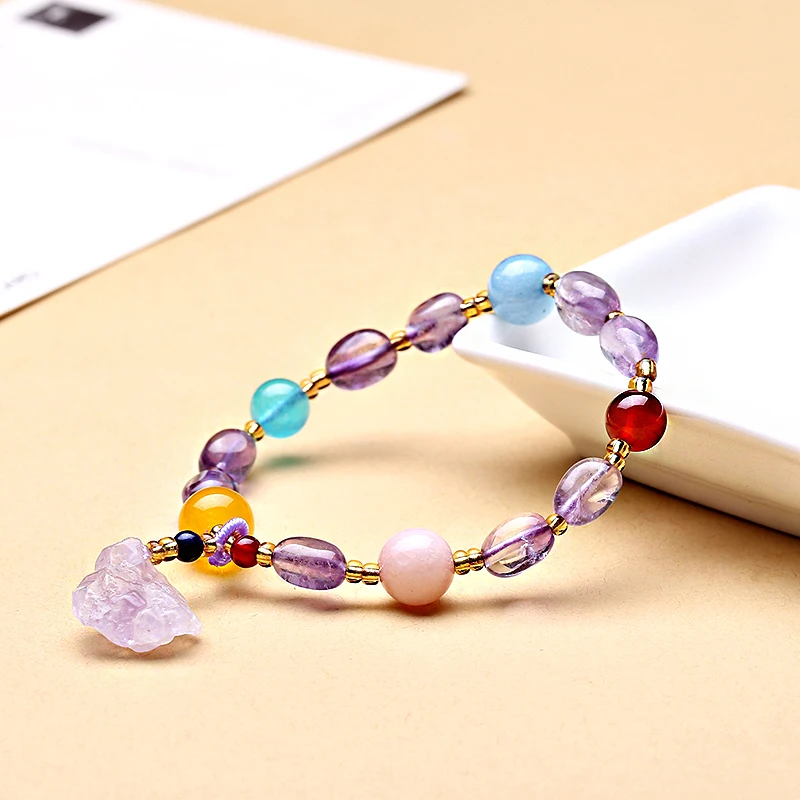 Оптовая продажа с фабрики натуральный Фиолетовый Новый лавандовый цвет браслеты