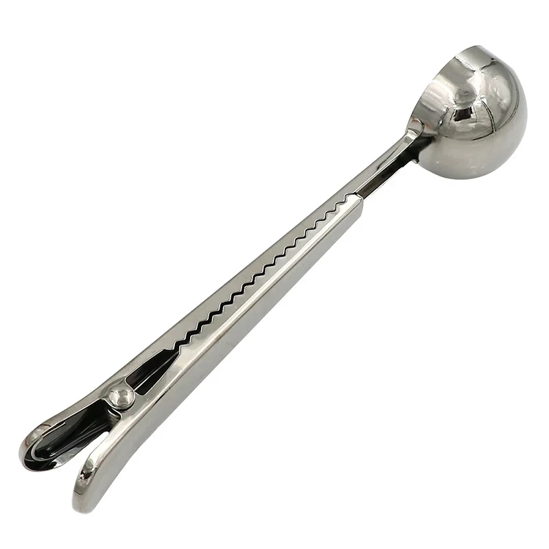 2 шт. кофейная ложка с зажимом из нержавеющей стали для пакета специй чая кофе