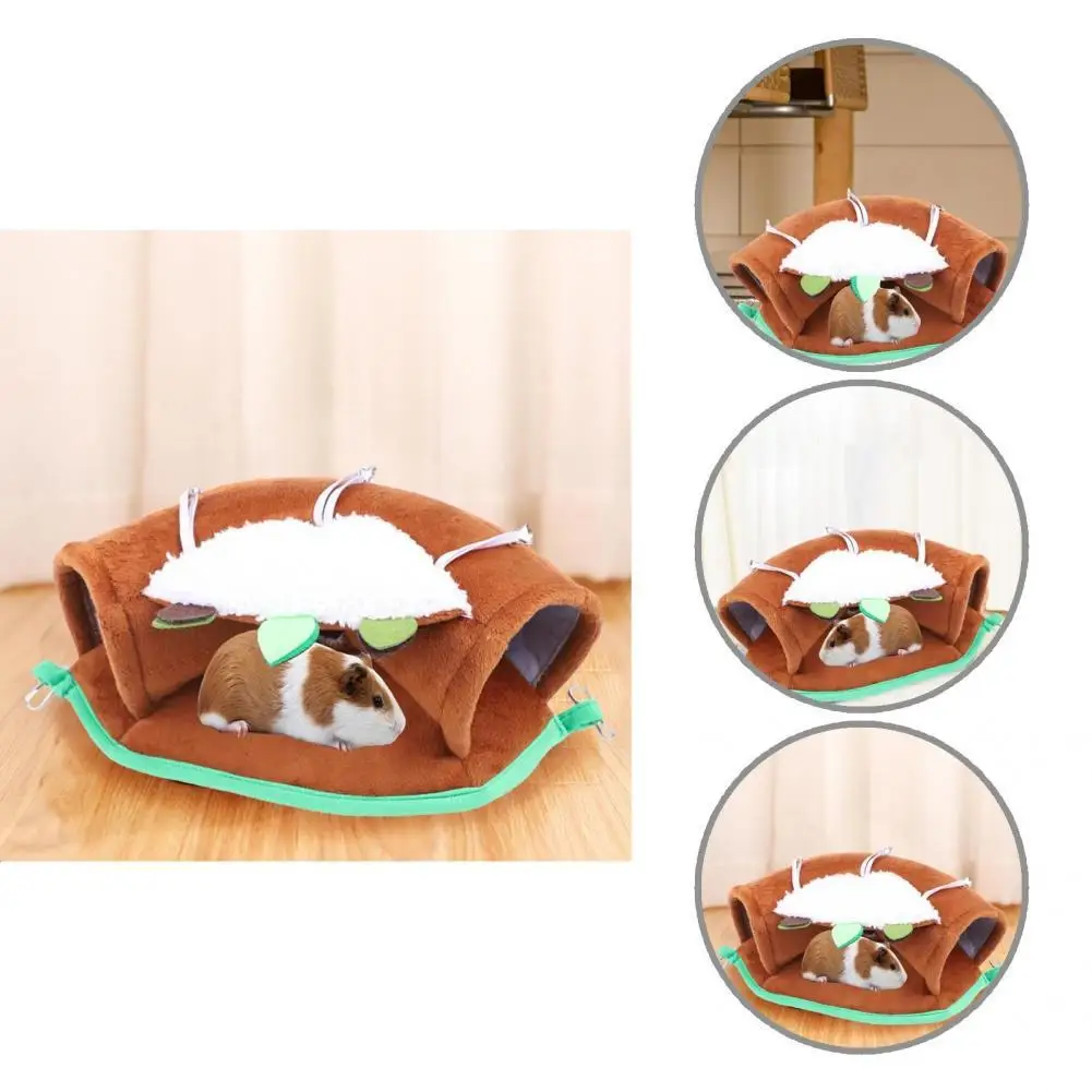 

Small Animal Bed Cute Hamster Ferret Rat Nest Hanging Bed Hook Fixed Keep Warm Squirrel House