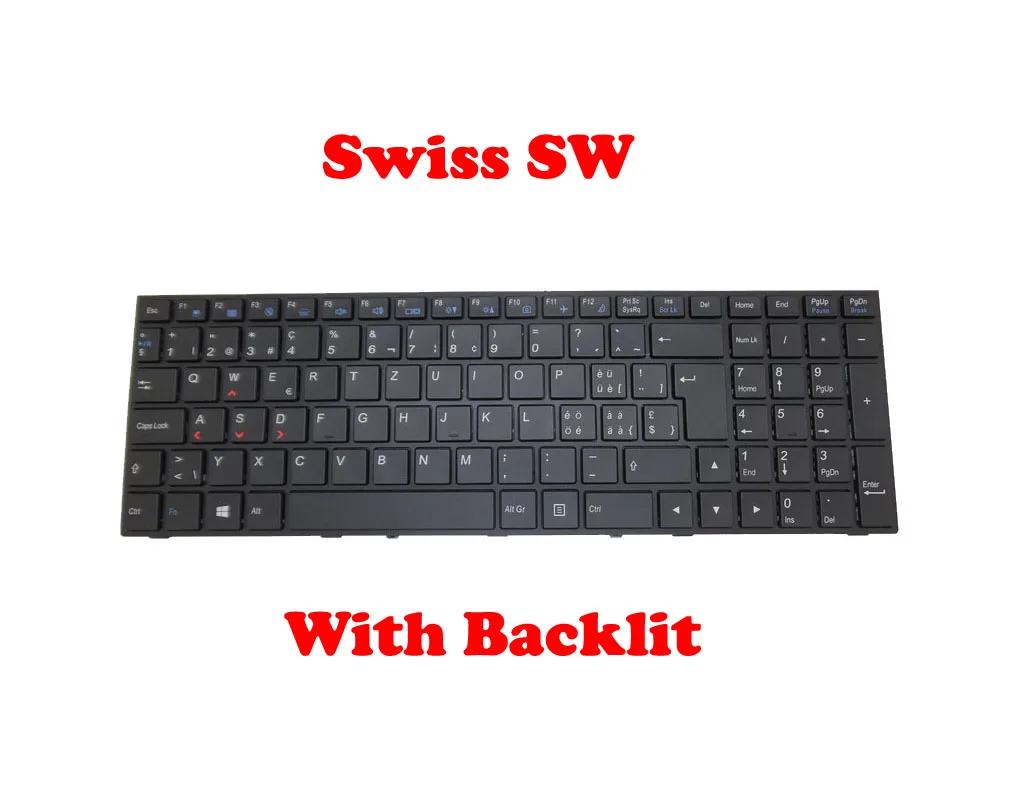 Клавиатура с подсветкой для CLEVO P650 MP 13H83SUJ430B6 13H86CHJ430B Бразилия BR|laptop keyboard|keyboard
