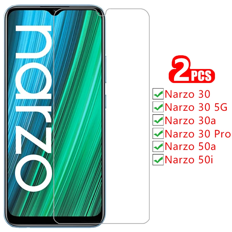 

screen protector tempered glass for realme narzo 50a 50i 30 pro 5g 30a case cover coque on realmi narzo30 narzo50a 50 a a50 i50