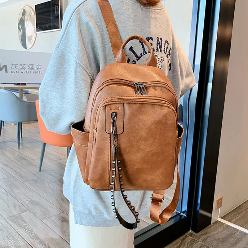 

Women's Fashion Bags 2020 New Retro Style Trendy Student School Bag for Teenager Casual Travel Quality Backpack Mochilas