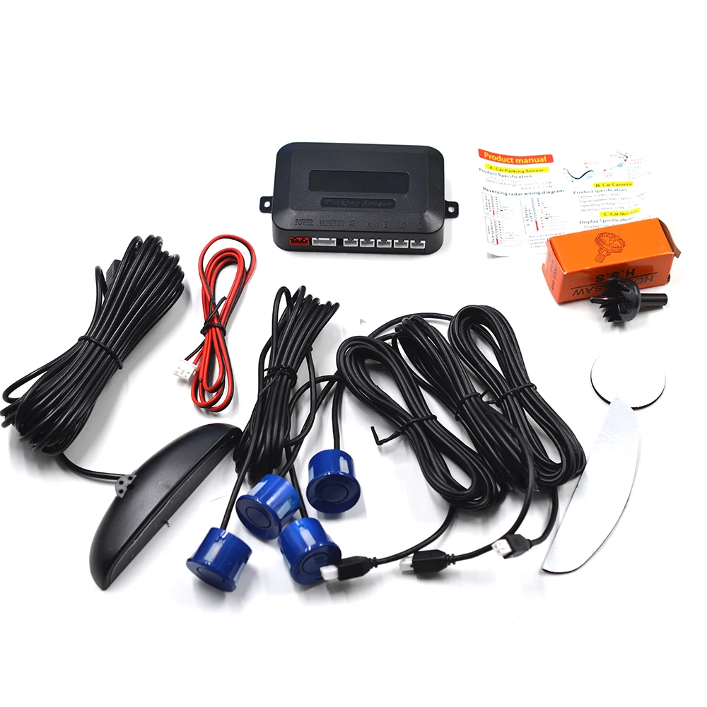 

Parking Sensor Car Parking Kit LED Display 4 Sensors 22mm Backlight Reverse Backup Radar Monitor System 12V