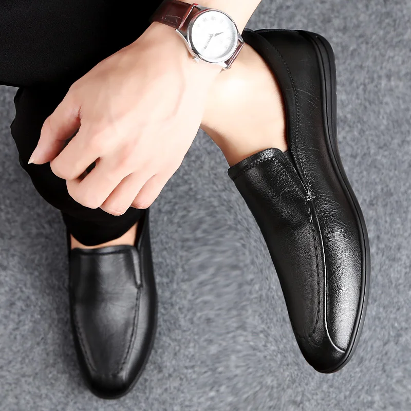 Мужская обувь Кроссовки из коровьей кожи Обувь натуральной Мужские дизайнерские