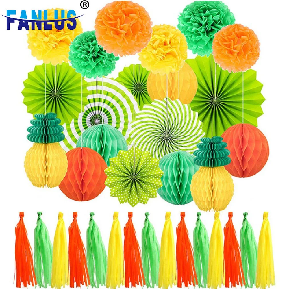 32 шт./компл. бумажные вентиляторы бумажная бумага искусственный цветок Pom Poms