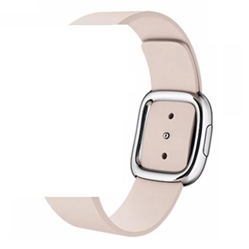 7- Pink Ремешок для apple watch 42 мм 38 мм 44 мм 40 мм correa iwatch band 5 4 3 современный кожаный браслет с пряжкой аксессуары для apple watch 4 - Цвет ремешка: 7- Pink