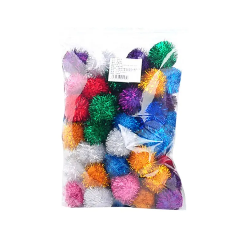 

100pcs Colorful Pet Cat Toys Pet Cat Bite Resistant Ball Toys Creative Interactive Pet Toys for Kitten Cats Pet Supplies