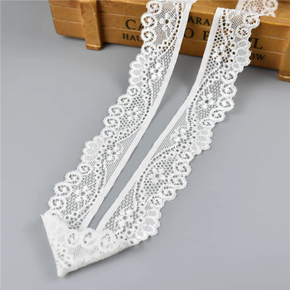 5 ярдов/партия Высококачественная эластичная кружевная лента для шитья