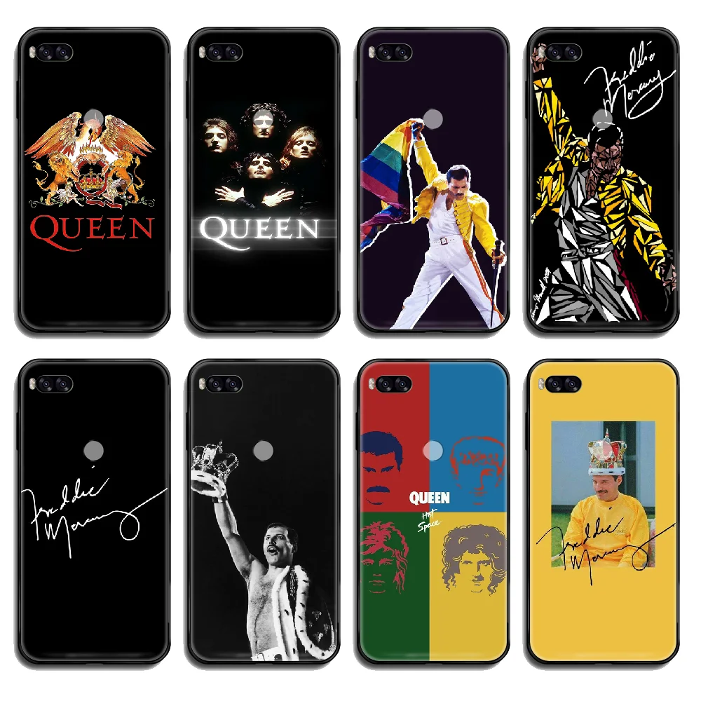 Freddie Mercury Queen чехол для телефона Корпус Xiaomi Redmi Mi Note 3 5 6 8 9 A1 2 Max3 Mix2 X SE Lite Pro черный