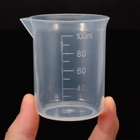 100ml clear plastic measuring jug measure cup graduated surface kitchen lab measuring tool home diy craft mixing measuring cup