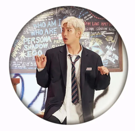 23 Year-End Clearances Kpop Bangtan Boys Pin Album Brooch Badge Accessories For Clothes Hat Backpack Decoration - Окраска металла: 23