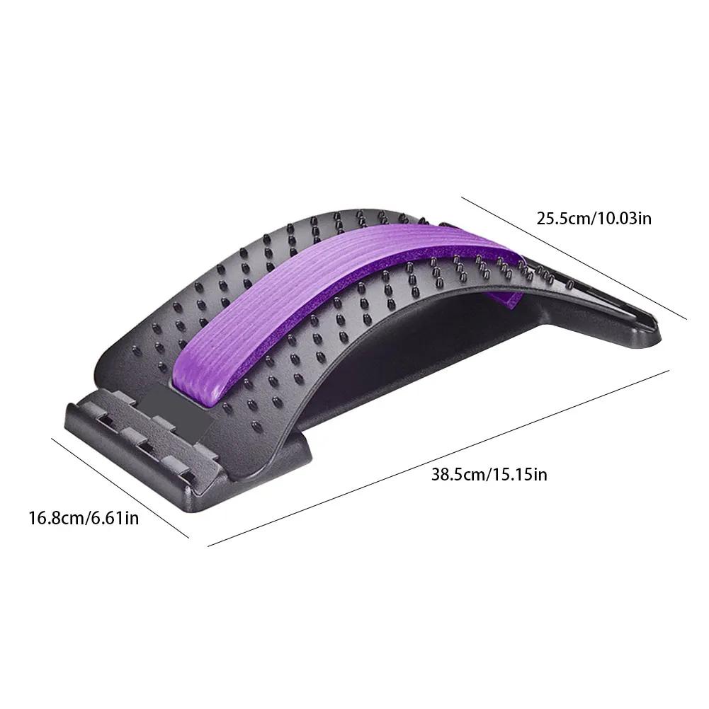 

Back Massager Back Stretch Equipmen Yoga Support Device Posture Corrector Home Relieve Waist Pain Stretching Frame Green