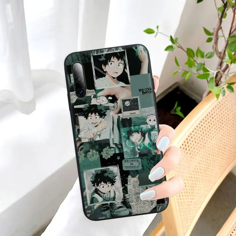 

Trend My Hero Academia Black Silicone Mobile Phone Case For Samsung J4 J6 J5 J7 2016 Note 5 8 9 10 Lite Plus 20 Ultra Cover