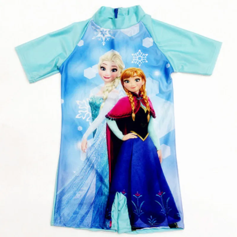 Слитный купальник для мальчиков и девочек купальный костюм с мультяшным принтом