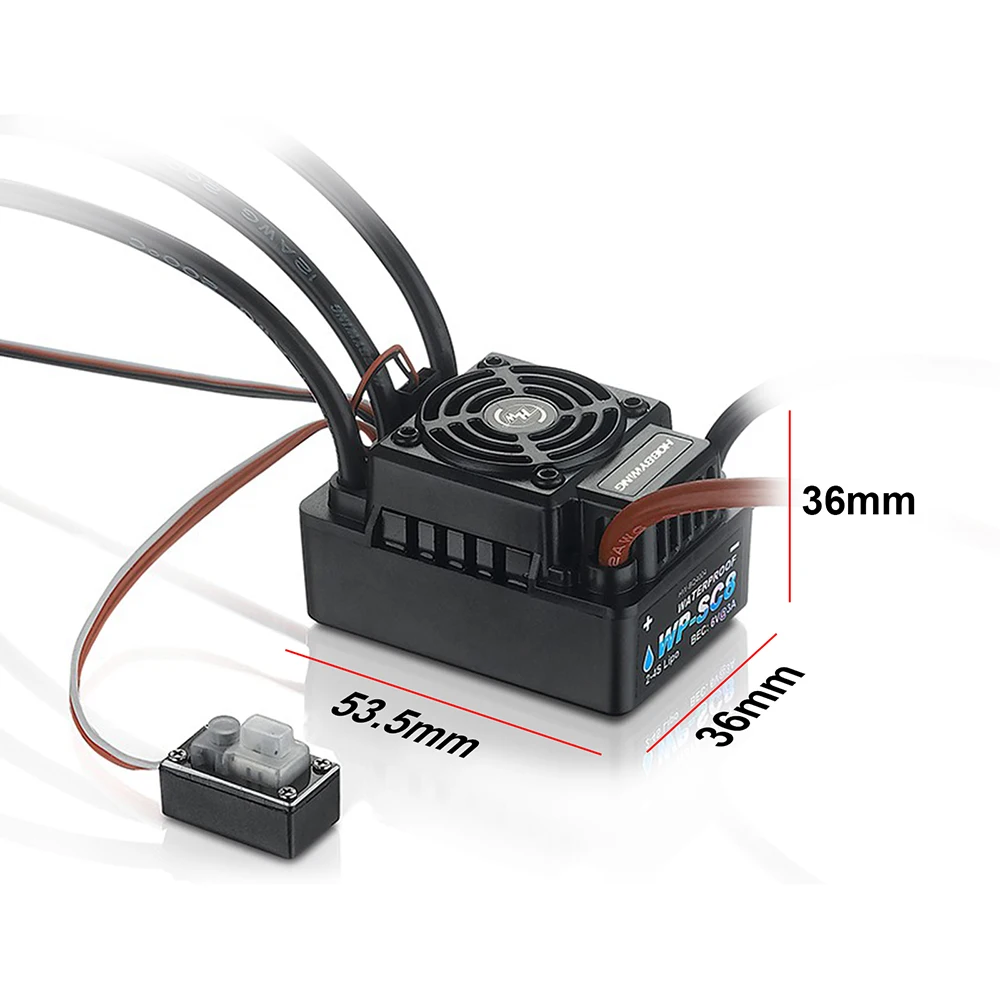 RC ESC оригинальный Hobbywing EZRUN WP SC8 120A 2-4S Lipo бесщеточный водонепроницаемый