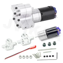 Metal Transmission Gearbox 370 Motor DIY Combination for WPL 1/16 B14 B24 C14 C24 MN90 JJRC RC Car Speed Change Upgrade Parts