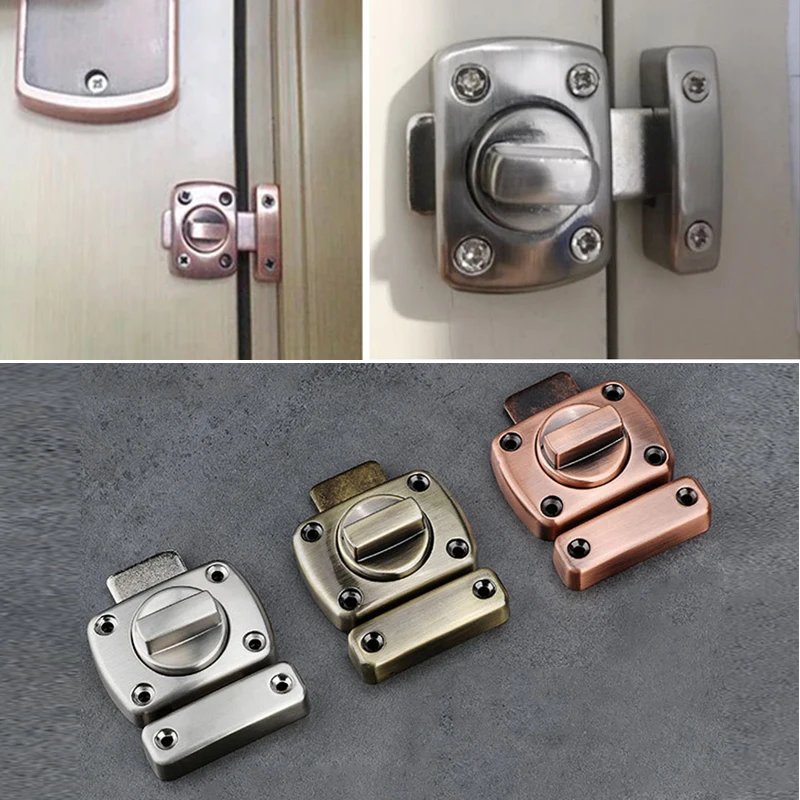 

Convenient Small Latch Household Products Multicolor Zinc Alloy Useful Latch Button Locks Furniture Door Lock Hardware
