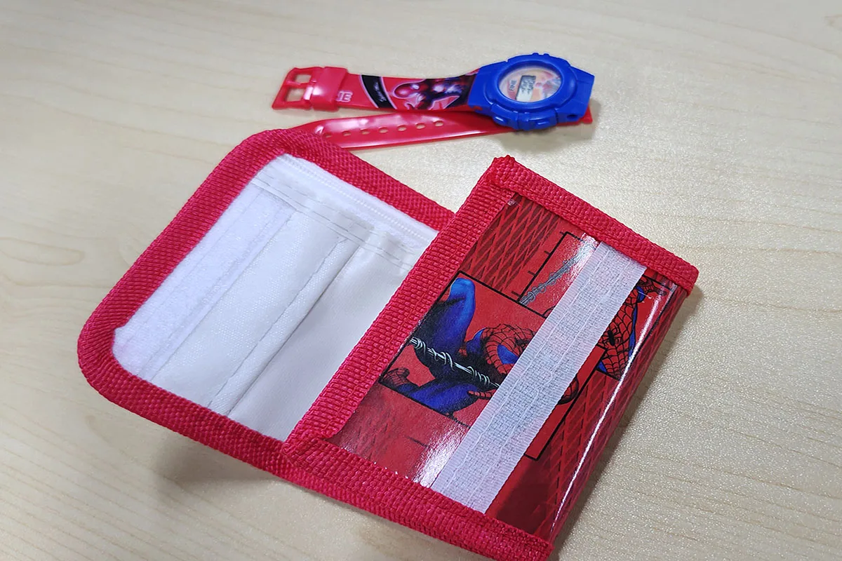 Disney Spider-Man Frozen Children's Watch + Wallet Set Iron Man Cartoon Digital Pocket Birthday Gifts | Наручные часы