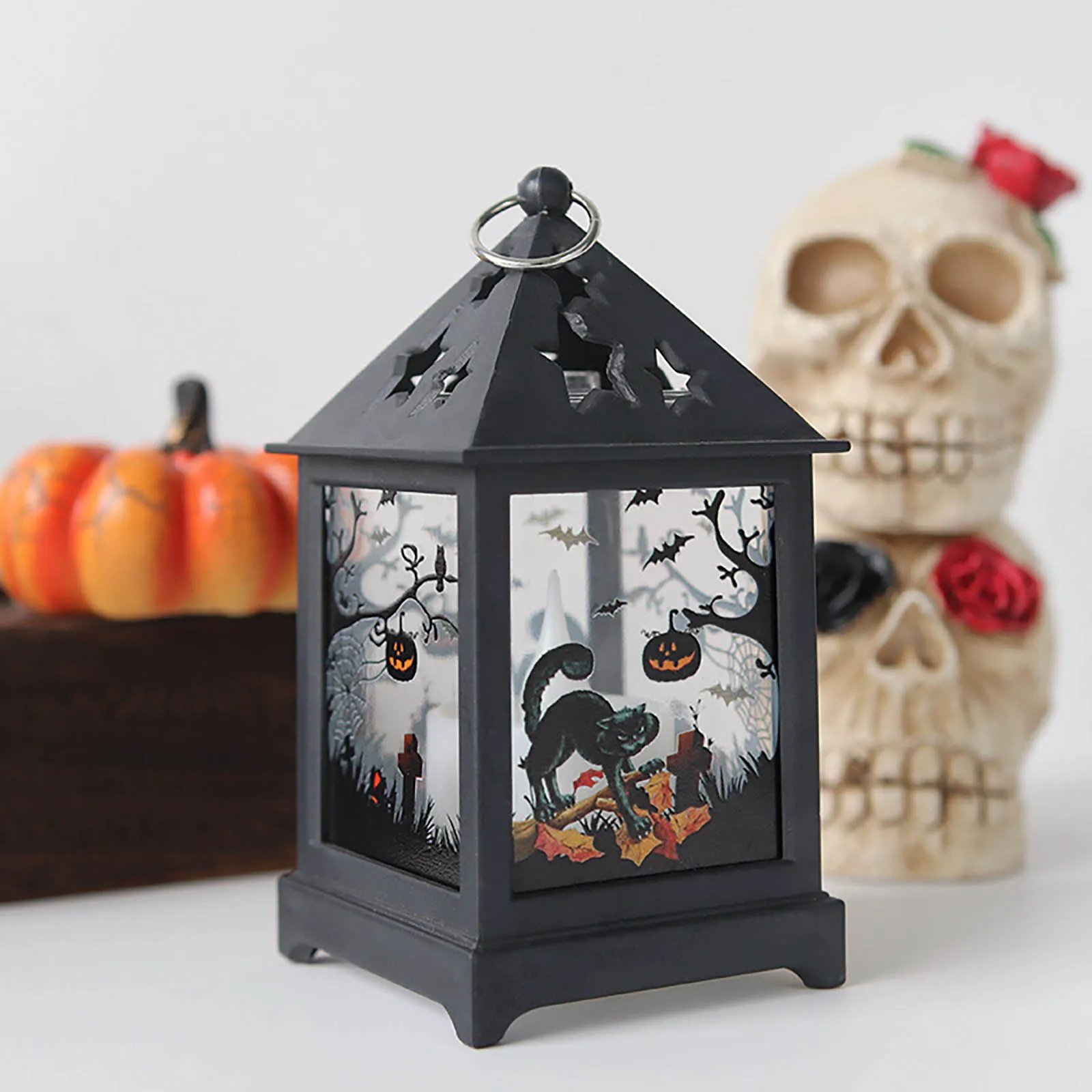 Хэллоуин тыква ведьма призрак светодиодный ночником украшение вечерние игрушка