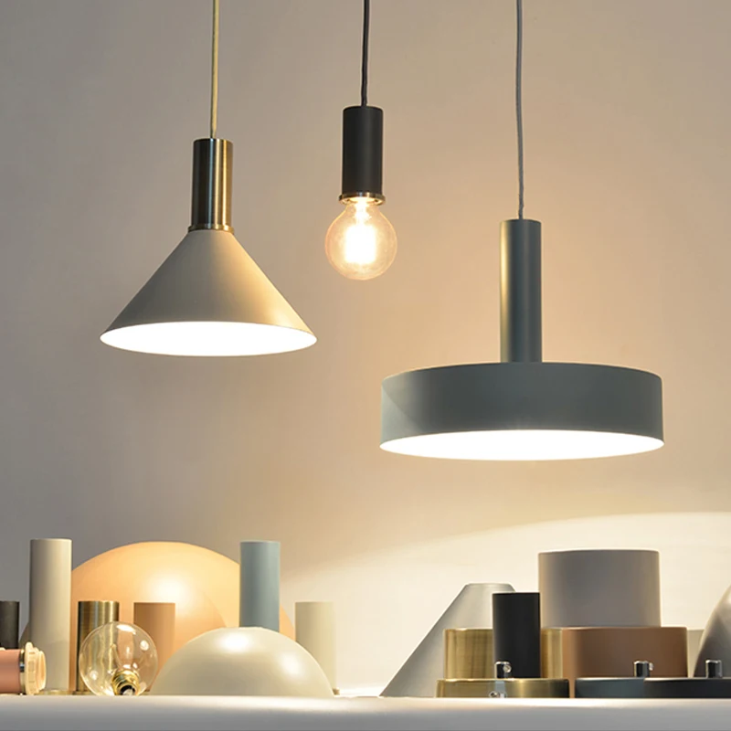 Простой подвесной светильник сделай сам для кухни столовой магазина