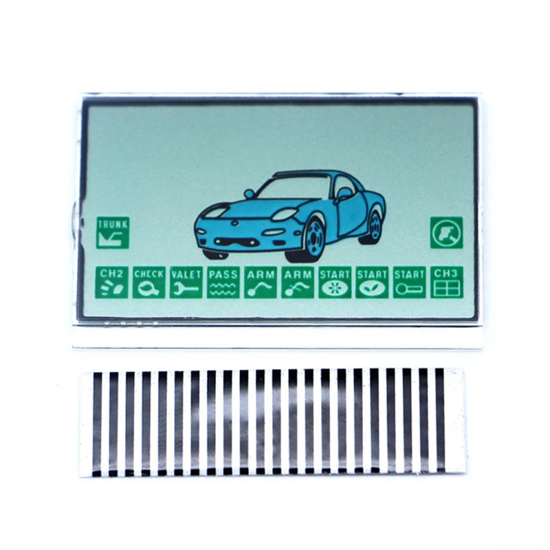 Russian A9 Lcd Display Flexible Cable for 2-way Car Alarm Starline A8 Remote Control Keychain KGB FX-5 FX5 FX 5 Zebra Stripes | Автомобили