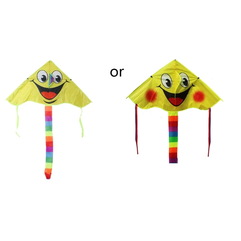 

Cartoon Smiling Face Kite For Kids Outdoor Sports Smiley Animation Flying Kites