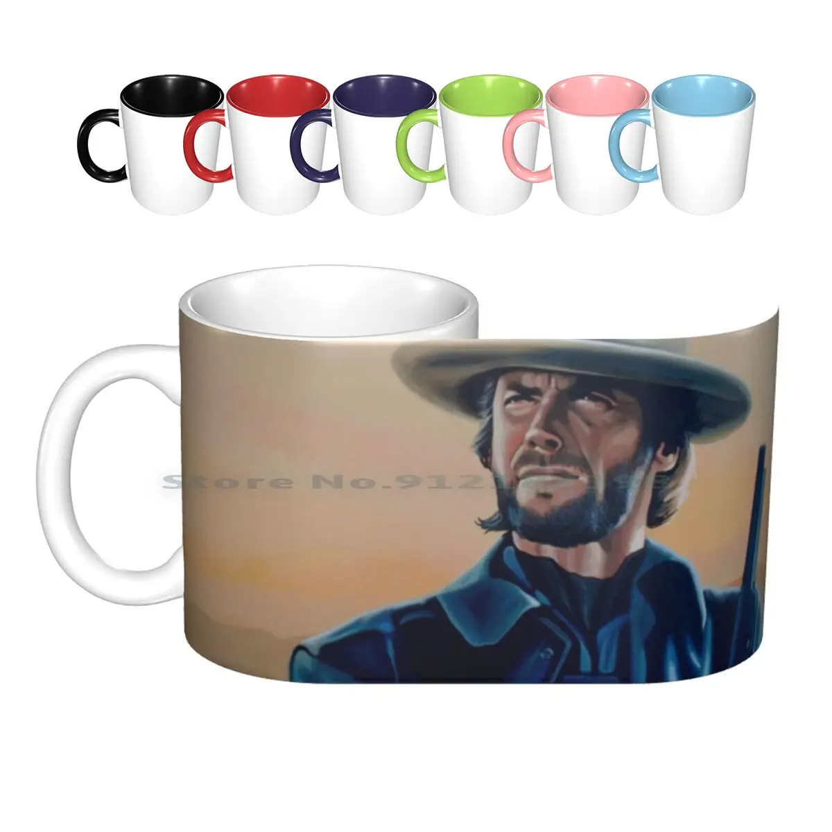

Керамические кружки Clint Eastwood с рисунком, кофейные чашки, кружка для молока, чая, кружка Eastwood, мосты для детей в округе Мэдисон