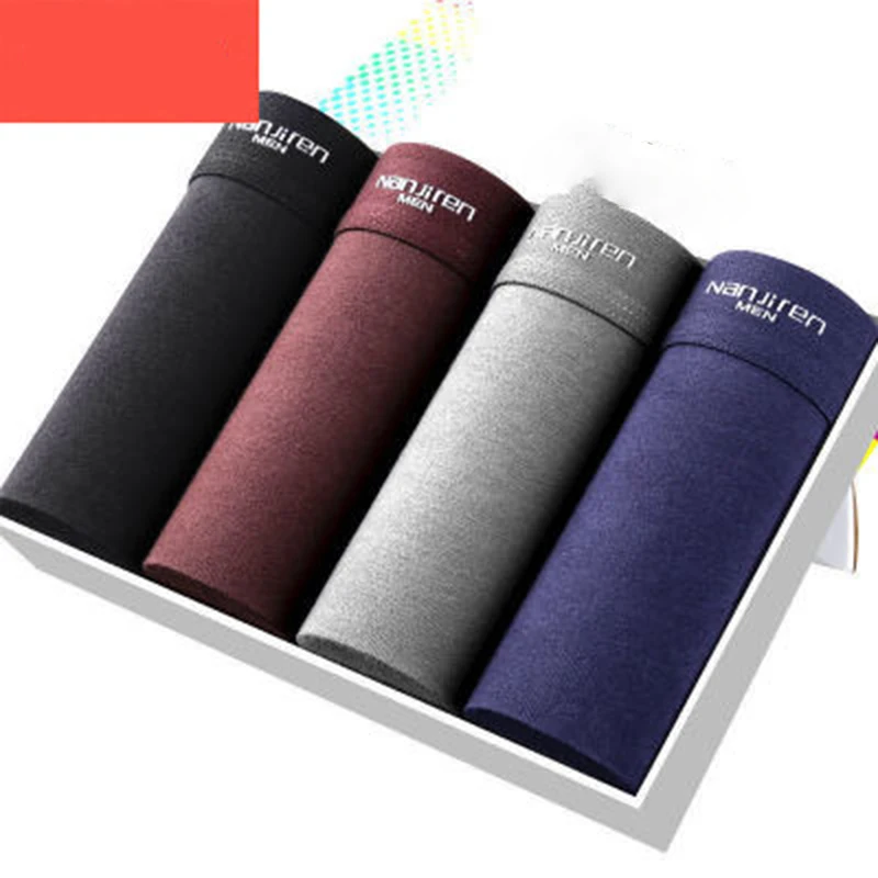 

4pcs/lot Men's Panties Underpants Boxer Mens Underwear Modal Man Sexy Breathable Solid Flexible Comfortable Shorts Boxers Homme