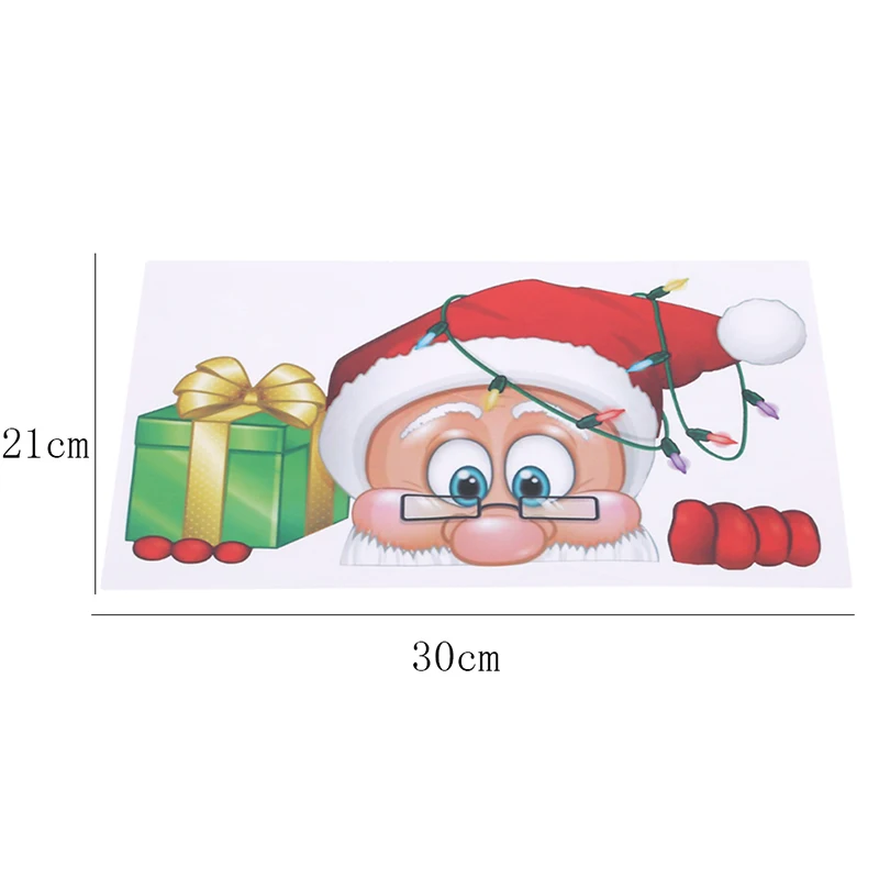 

Merry Christmas Wall Stickers Fashion Santa Claus Window Room Decoration PVC Vinyl New Year Home Decor Removable