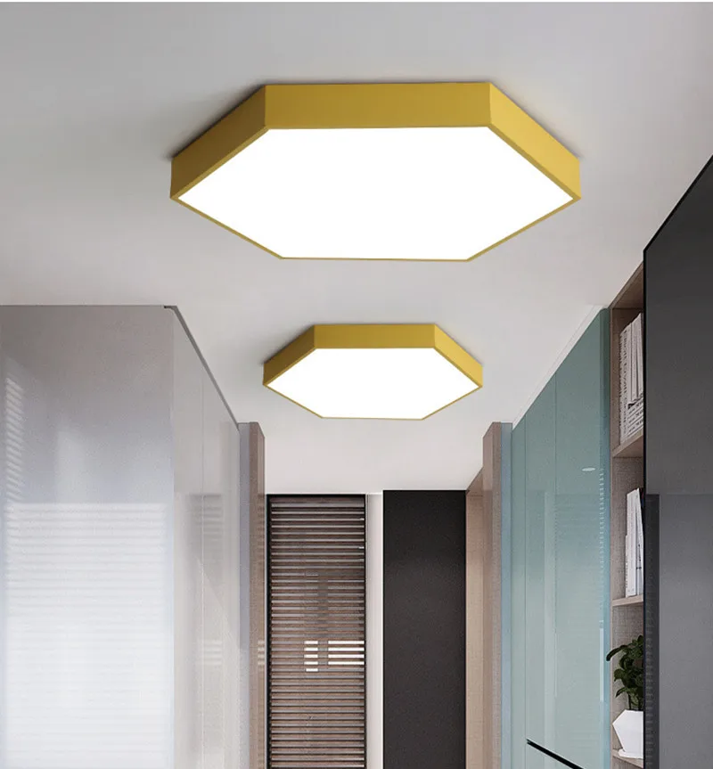 Новый потолочный светодиодный цветной светильник Макарон для спальни гостиной