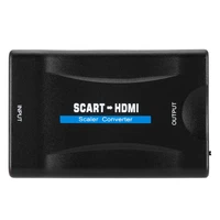 1080p scart to hdmi compatible video audio upscale converter signal adapter hd receiver tv plug and play with usb cable