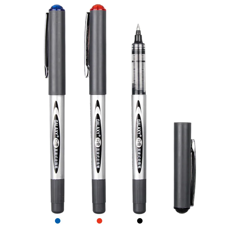 Ручка шариковая прямая в виде пули нейтральная ручка из черного углеродного