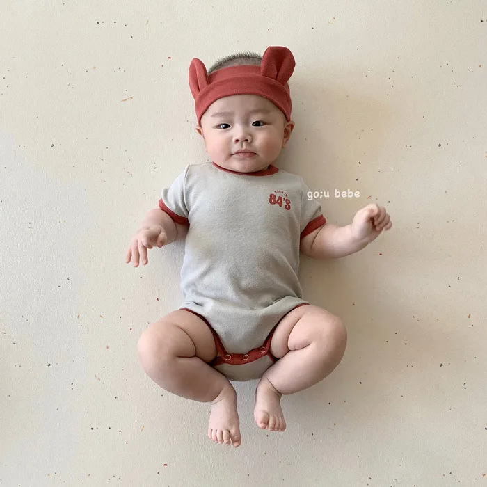 

2020 Ins Baby Clothes Newborn Girls Rompers Summer New Baby Girls Romper Short Sleeve Toddler Boys Jumpsuits With Hair Band