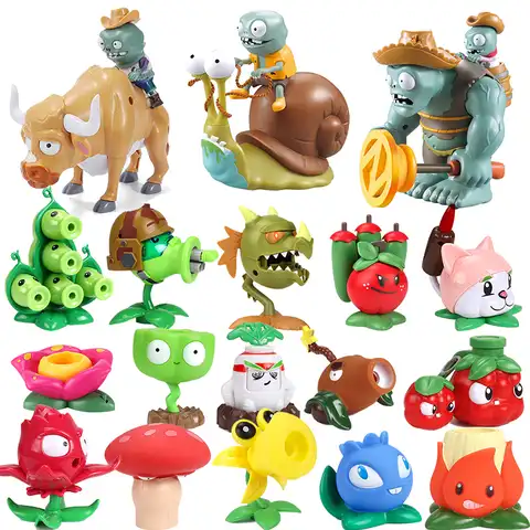 Растения против зомби пластмассовые игрушки - купить недорого | AliExpress
