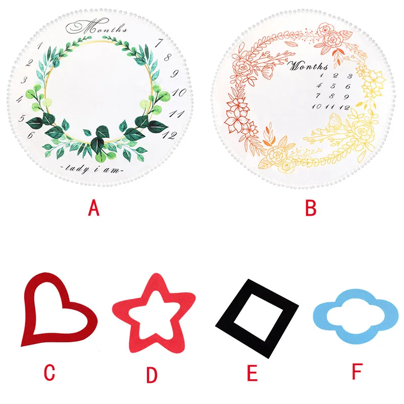 Детское покрывало для фото пеленка обертывание фон ежемесячный рост цветочный