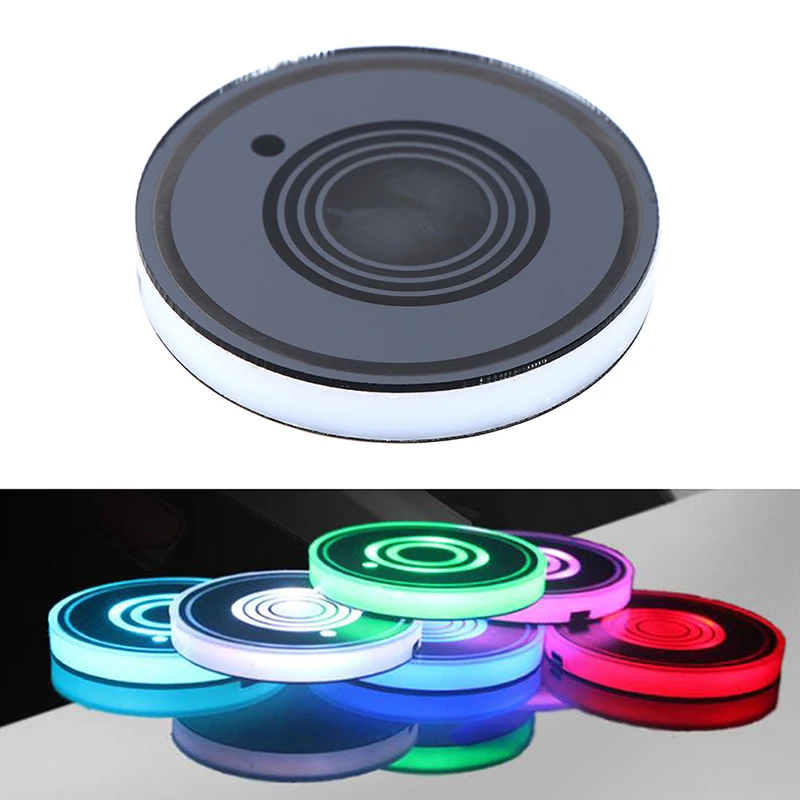 

LED Cup Pad Car Accessories Light Cover Interior Decoration Lights 7Colors