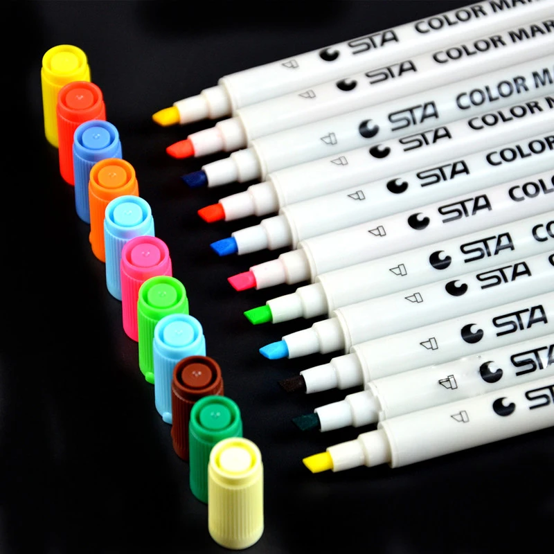 Набор двусторонних фломастеров ручек 80 цветов|marker pen set|sta markerspen drawing |