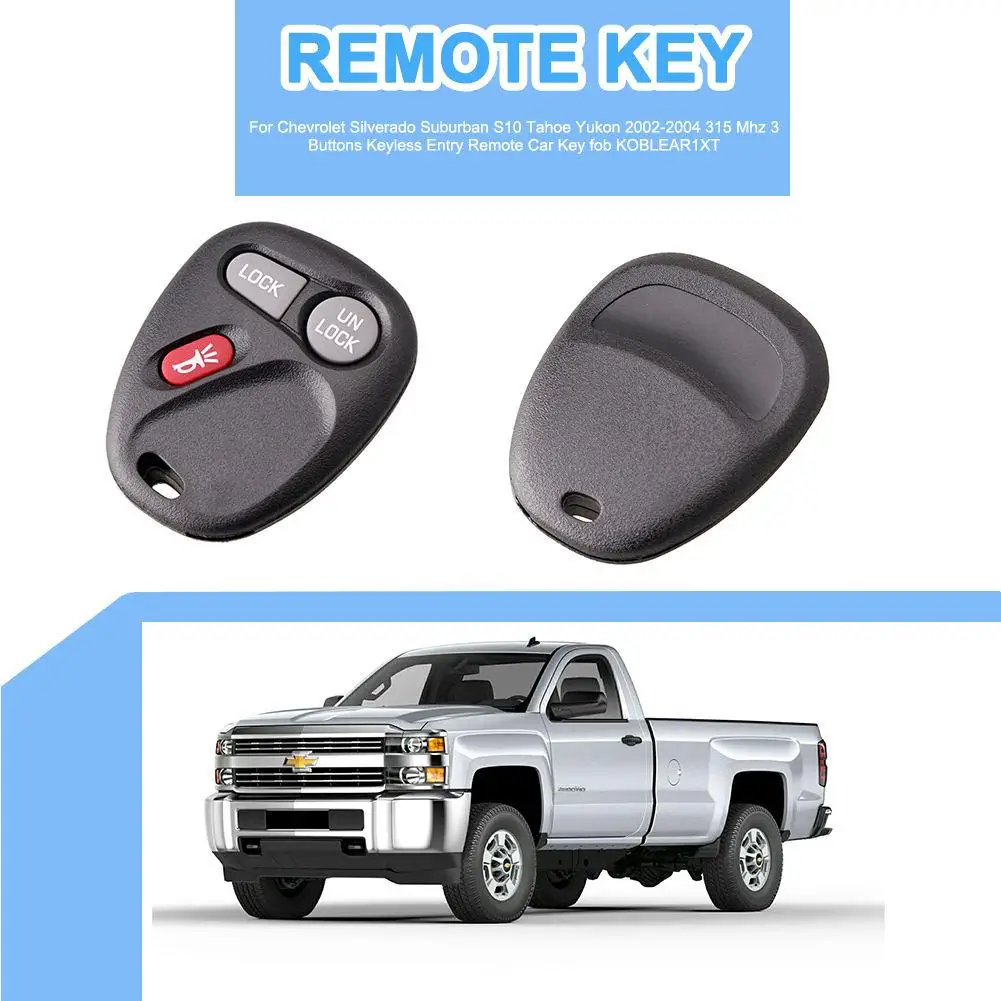 Для Chevrolet Silverado Suburban S10 Tahoe Yukon 2002 2004 315 МГц 3 кнопки без ключа|Ключ от авто| |