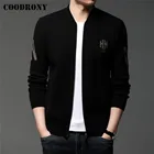 COODRONY бренд осень зима новое поступление теплый вязаный свитер пальто куртка уличная мода шаблон кардиган мужская одежда C2116