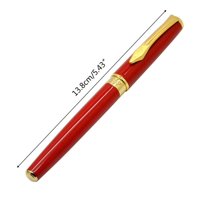 

Luxury Metal Signature Fountain Pen Business Writing Signing Calligraphy Pens Office School Supplies Stationery