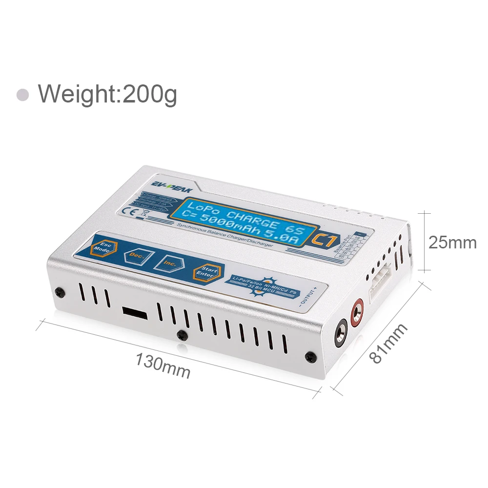 C1 50W 6A 1 6S DC11.0V 18.0V зарядное устройство с JST_XH плата адаптера T разъем для LiPo LiFe NiMH NiCd