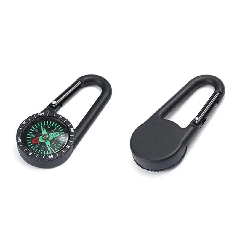 Брелок походный карабин Mini CompassOutdoor туристический тактический инструмент для
