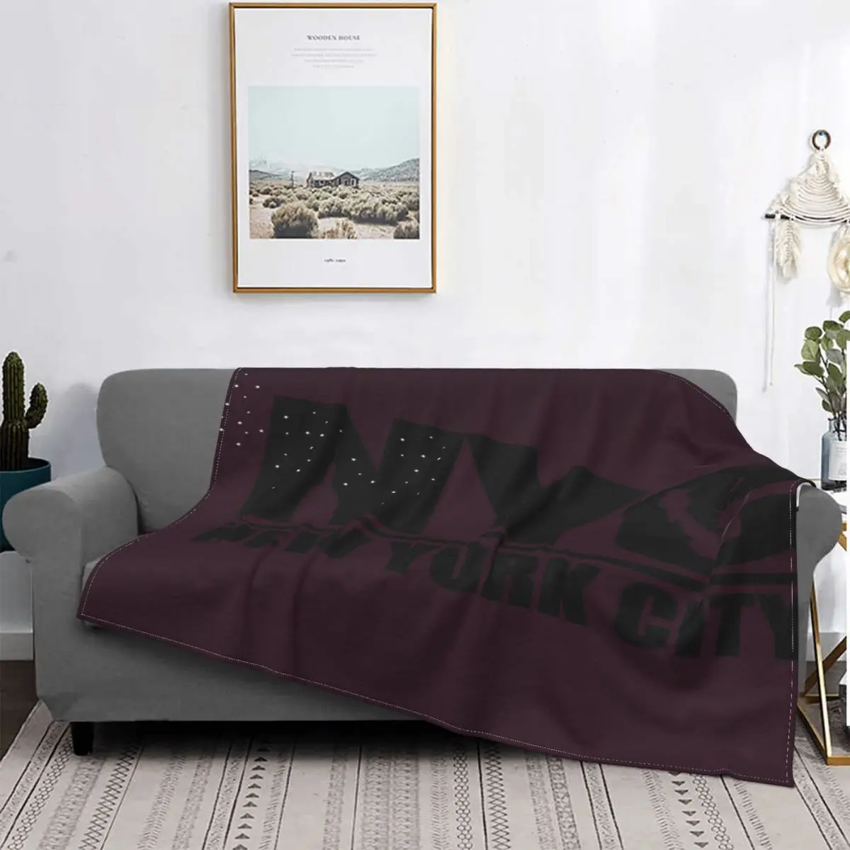 

Camiseta de la ciudad de Nueva York, Nueva Manta, colcha, cama a cuadros, manta de Picnic, alfombra de oración Islámica