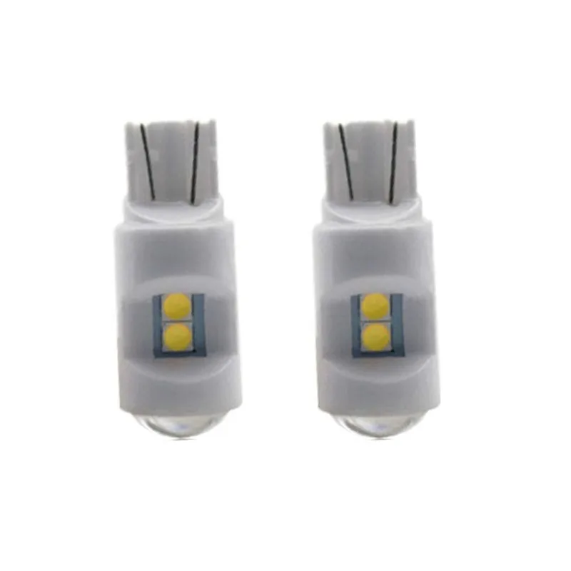 

2/4pcs T10 3030 6smd 12V LED W5W 194 Car Led Bulb Canbus Ceramic Side Lamp Wedge Parking License Plate Lamp Dome Lights white